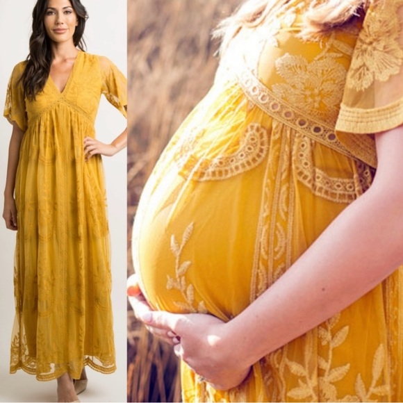 Pinkblush Dresses & Skirts - Pinkblush Mustard Yellow Maxi Dress